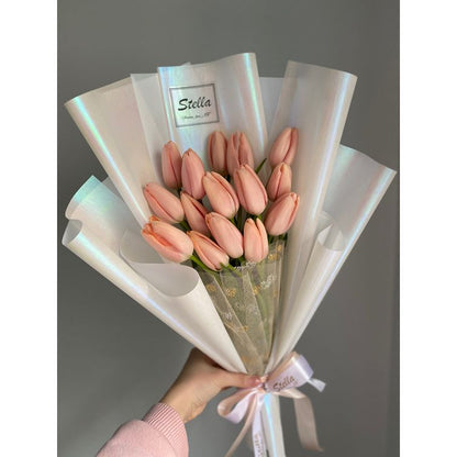 AnekaBenang - [ PACK ] Flower Bouquet Cellophane Paper [ Transparent ] Flower Wrapping Paper Celophane