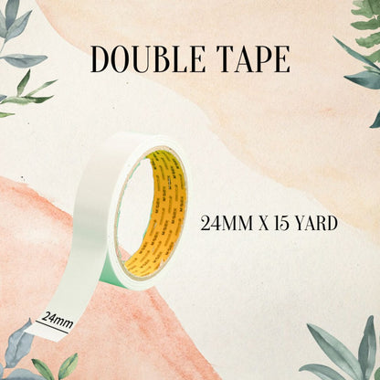 AnekaBenang - Double Tape / Dobel Tip 12 mm & 24 mm  / 15 Yard