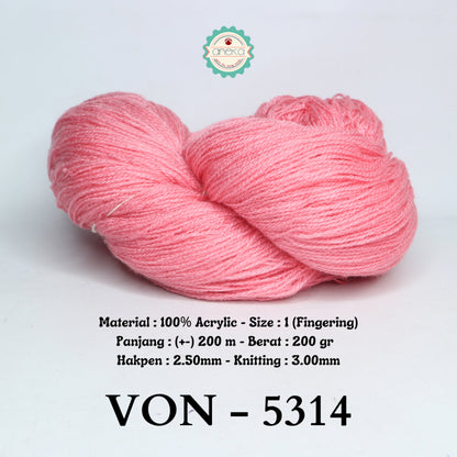 KATALOG - Benang Rajut Wool / Wol / Siet Yarn 200 gram VONEL (BENTUK HANK, TIDAK DIGULUNG) PART 2