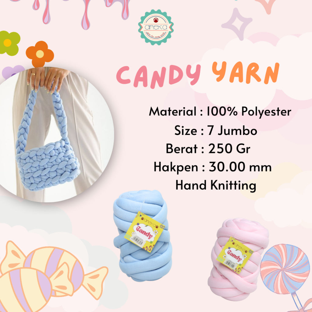 KATALOG - Benang Rajut Candy / Chunky Yarn