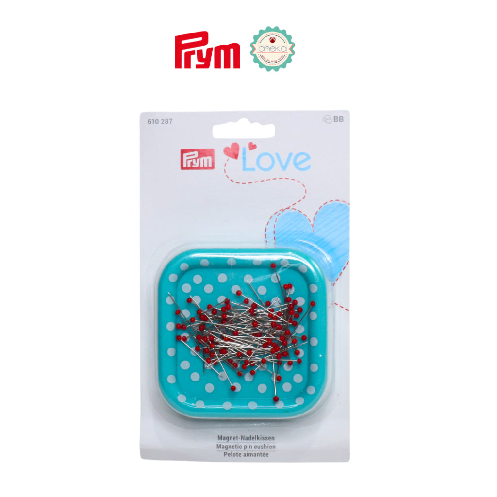 Prym - Magnetic Pin Cushion with Glass-Headed Pins