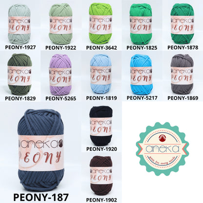 KATALOG - Benang Rajut Peony / T-Shirt Tutup Cotton Nylon Yarn / Katun Nilon