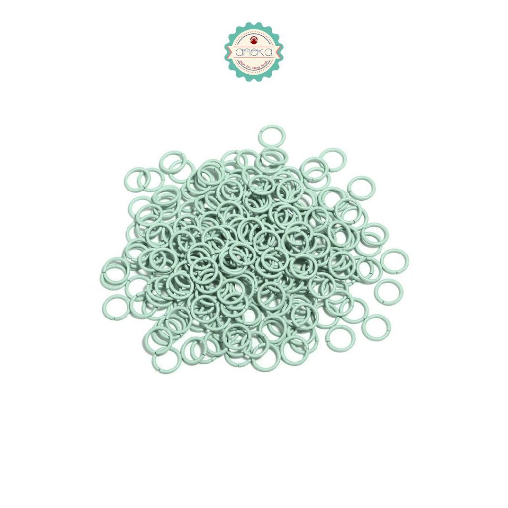 ANEKA - [100 PCS] Ring Jumper Metal Connector For DIY Jewelry Accessories Supplies Colorful [+-30 gram]