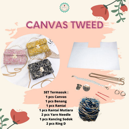ANEKA - Canvas Plastic / Kanvas Plastik Tweed DIY