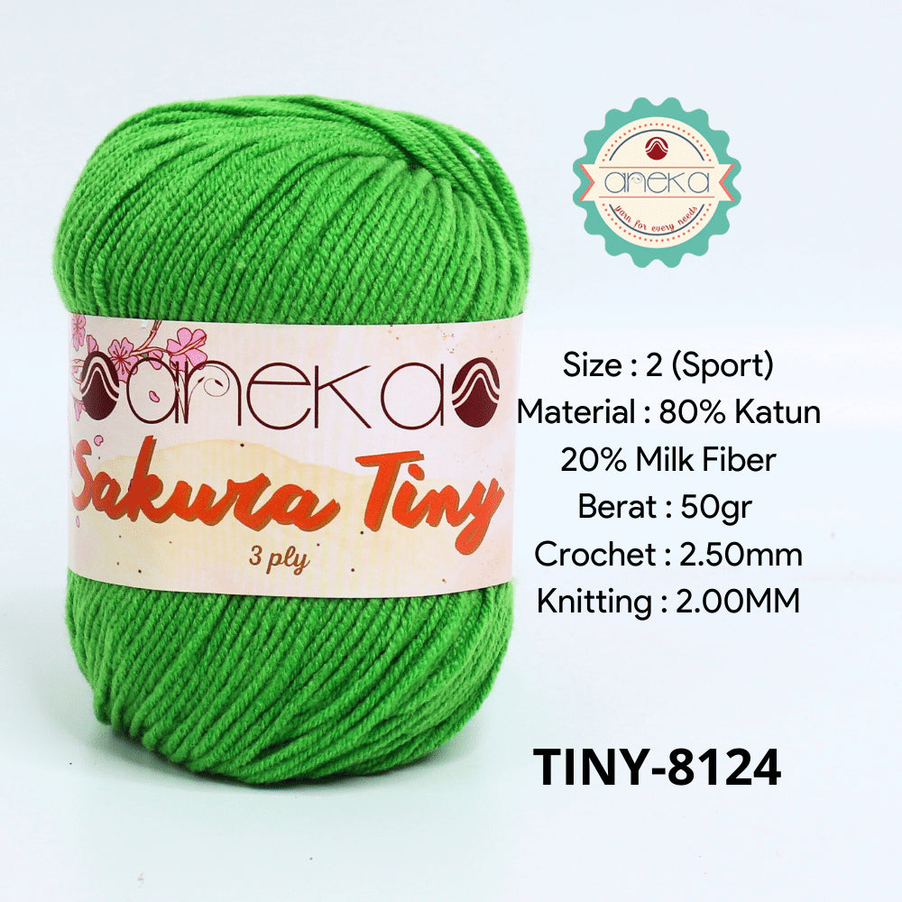 KATALOG - Benang Rajut Sakura Tiny 3 Ply / Milk Cotton / Katun Susu