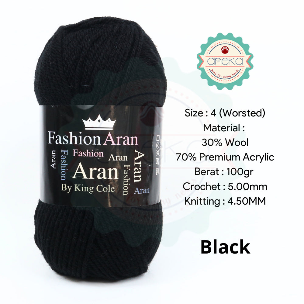 KATALOG - Benang Rajut Import King Cole Fashion Aran / Wool / Premium Acrylic