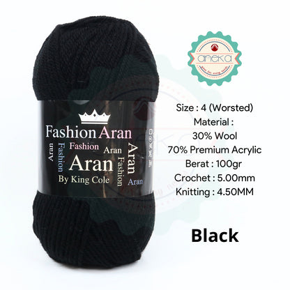 KATALOG - Benang Rajut Import King Cole Fashion Aran / Wool / Premium Acrylic