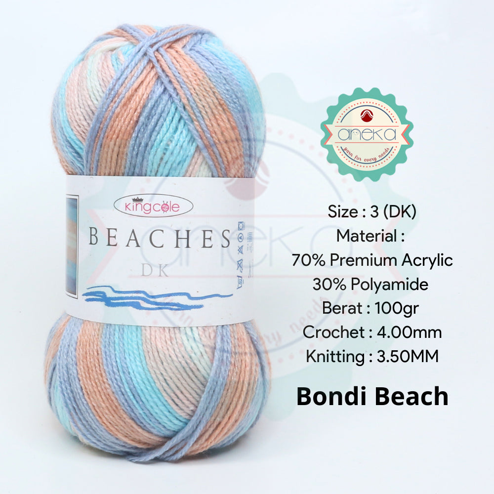 KATALOG - Benang Rajut Import King Cole Beaches DK / Premium Acrylic / Polyamide / Akrilik