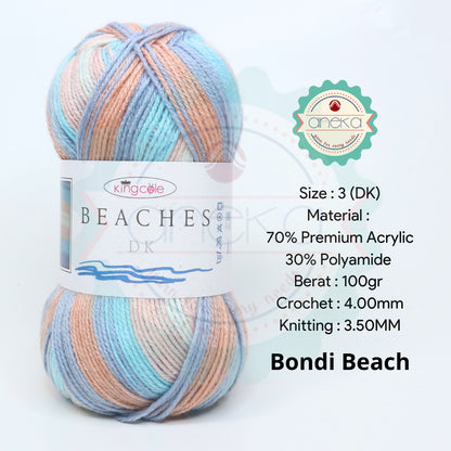 KATALOG - Benang Rajut Import King Cole Beaches DK / Premium Acrylic / Polyamide / Akrilik