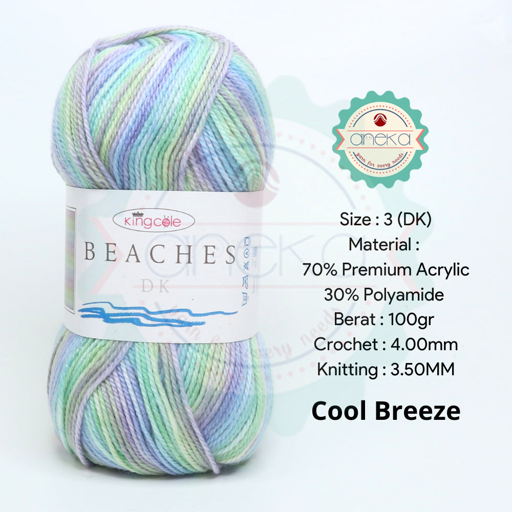 KATALOG - Benang Rajut Import King Cole Beaches DK / Premium Acrylic / Polyamide / Akrilik