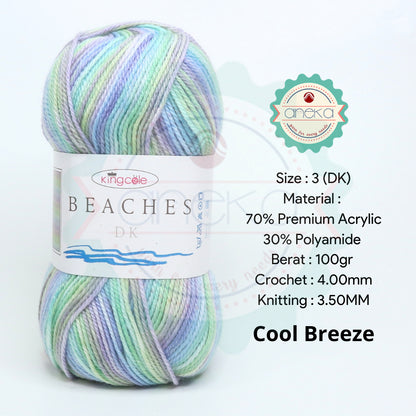 KATALOG - Benang Rajut Import King Cole Beaches DK / Premium Acrylic / Polyamide / Akrilik