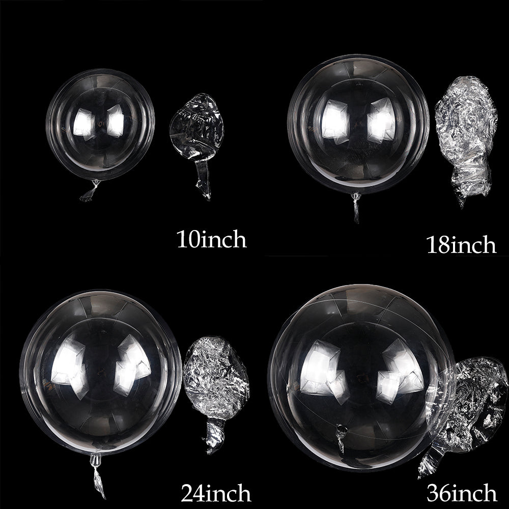 AnekaBenang - [5 PCS] Balloon Bobo 8 10 12 inch Transparent / Ballon Bening Transparan / Confetti / Latex / Helium / PVC