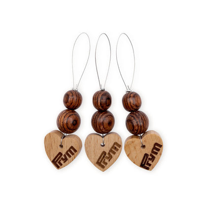 Prym - Stitch Markers Wood / Wooden Knitting Markers