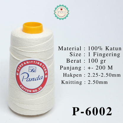 Aneka Benang x Paperflower by Lita - [Paket Eksklusif] Tas Cord DIY / Benang Katun Panda