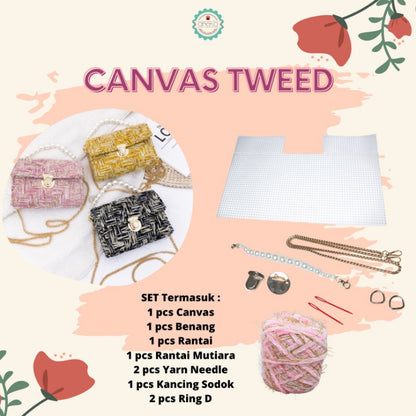 ANEKA - Canvas Plastic / Kanvas Plastik Tweed DIY