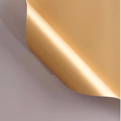 ANEKA - [ 20 Lembar ] Kertas Cellophane Buket Bunga [ Color & Gold ] Flower Wrapping Paper Celophane