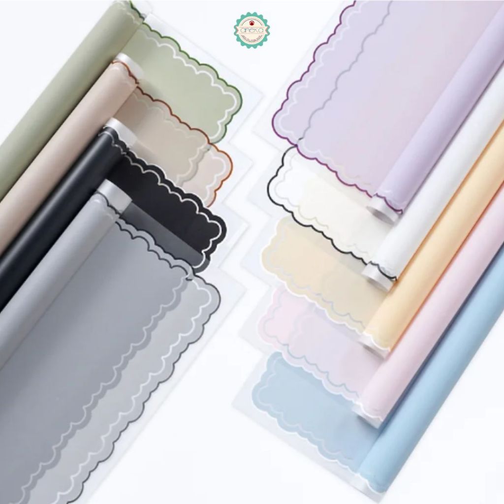 ANEKA - [ PCS ] Kertas Cellophane Cloud Line / Buket Bunga [ Cloud Line ] Flower Wrapping Paper Celophane