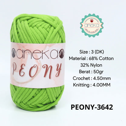 KATALOG - Benang Rajut Peony / T-Shirt Tutup Cotton Nylon Yarn / Katun Nilon