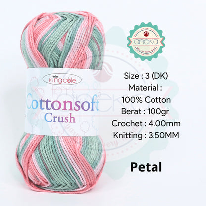 KATALOG - Benang Rajut Import King Cole Cottonsoft Crush / Cotton Yarn / Katun