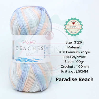 KATALOG - Benang Rajut Import King Cole Beaches DK / Premium Acrylic / Polyamide / Akrilik