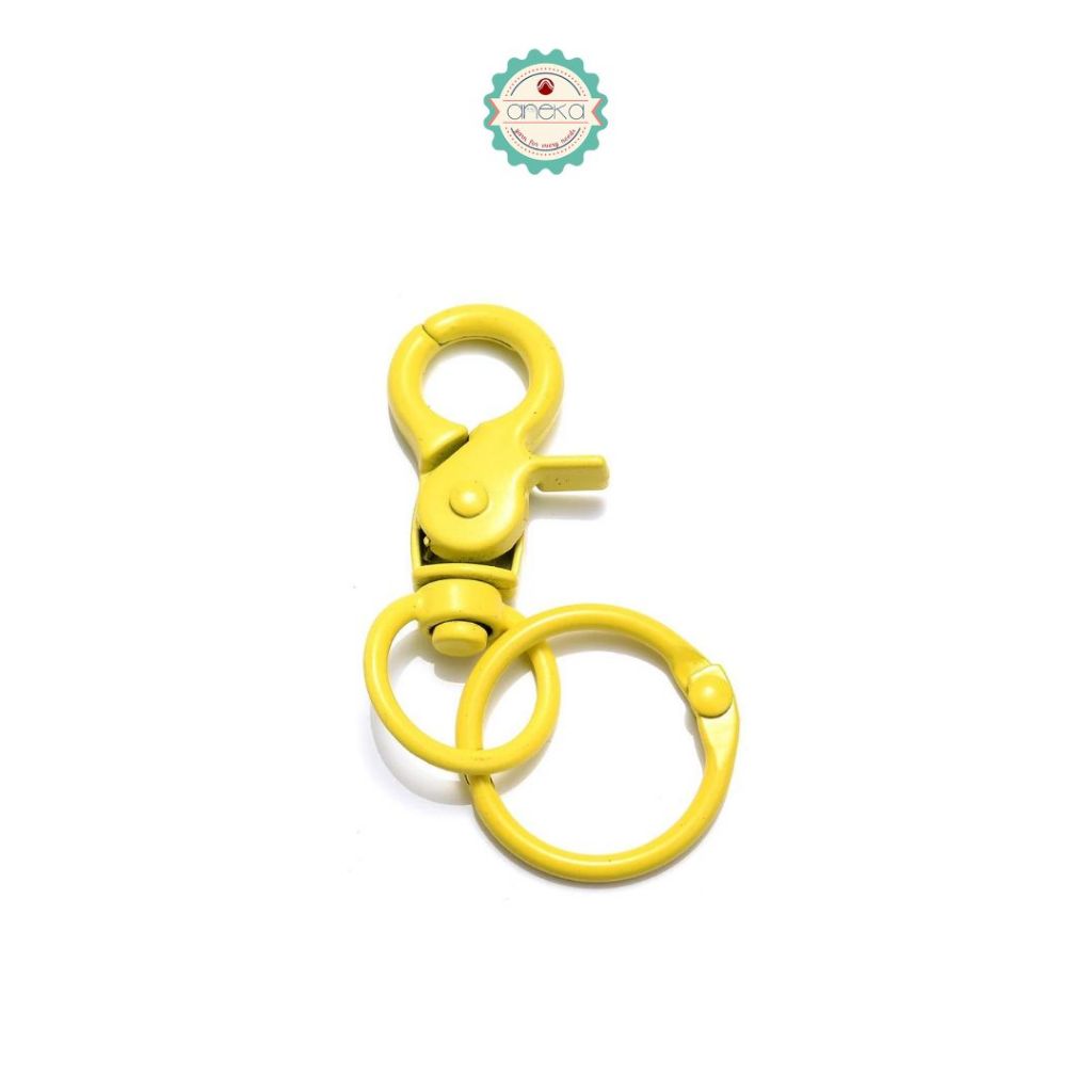 ANEKA - [5 PCS] Gantungan Kunci Warna Kait Lobster Premium Quality / Metal Snap Hook Trigger Clasps Clips