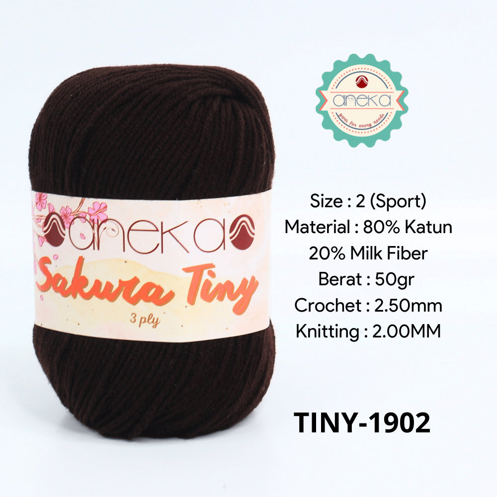 KATALOG - Benang Rajut Sakura Tiny 3 Ply / Milk Cotton / Katun Susu