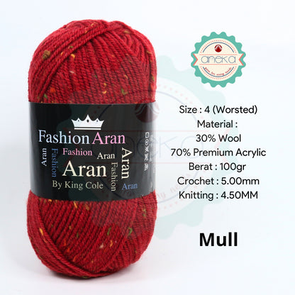 KATALOG - Benang Rajut Import King Cole Fashion Aran / Wool / Premium Acrylic