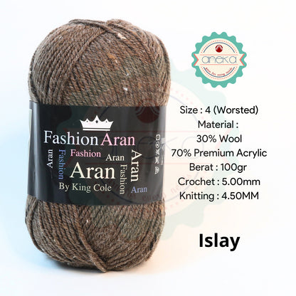 KATALOG - Benang Rajut Import King Cole Fashion Aran / Wool / Premium Acrylic