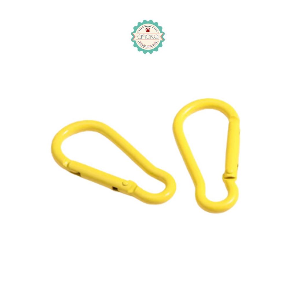 ANEKA - [5 PCS] Gantungan Kait Kunci Carabiner Warna Macaron / Color Carabiner Climbing Hook Keychain Ring Metal