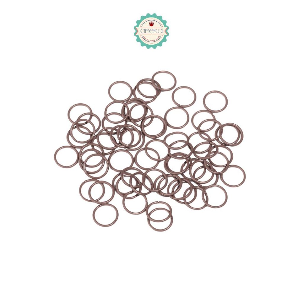 ANEKA - [100 PCS] Ring Jumper Metal Connector For DIY Jewelry Accessories Supplies Colorful [+-30 gram]