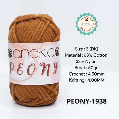 KATALOG - Benang Rajut Peony / T-Shirt Tutup Cotton Nylon Yarn / Katun Nilon