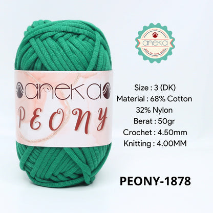 KATALOG - Benang Rajut Peony / T-Shirt Tutup Cotton Nylon Yarn / Katun Nilon