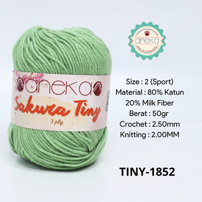 KATALOG - Benang Rajut Sakura Tiny 3 Ply / Milk Cotton / Katun Susu