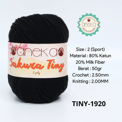 KATALOG - Benang Rajut Sakura Tiny 3 Ply / Milk Cotton / Katun Susu