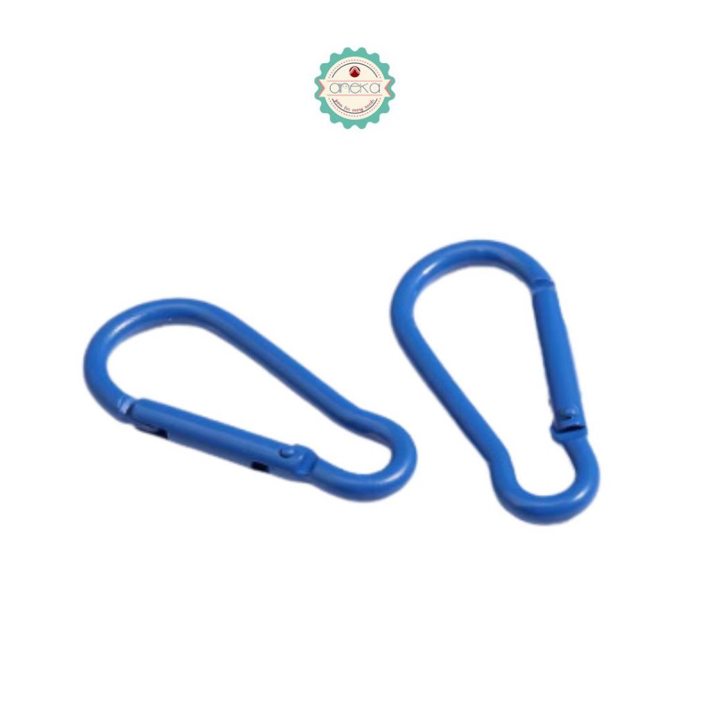 ANEKA - [5 PCS] Gantungan Kait Kunci Carabiner Warna Macaron / Color Carabiner Climbing Hook Keychain Ring Metal