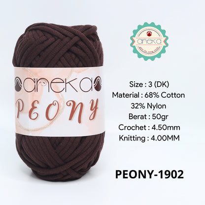 KATALOG - Benang Rajut Peony / T-Shirt Tutup Cotton Nylon Yarn / Katun Nilon