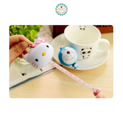 ANEKA - Meteran Gantungan Kunci Karakter Hello Kitty / Winnie The Pooh / Doraemon / Measure Tape