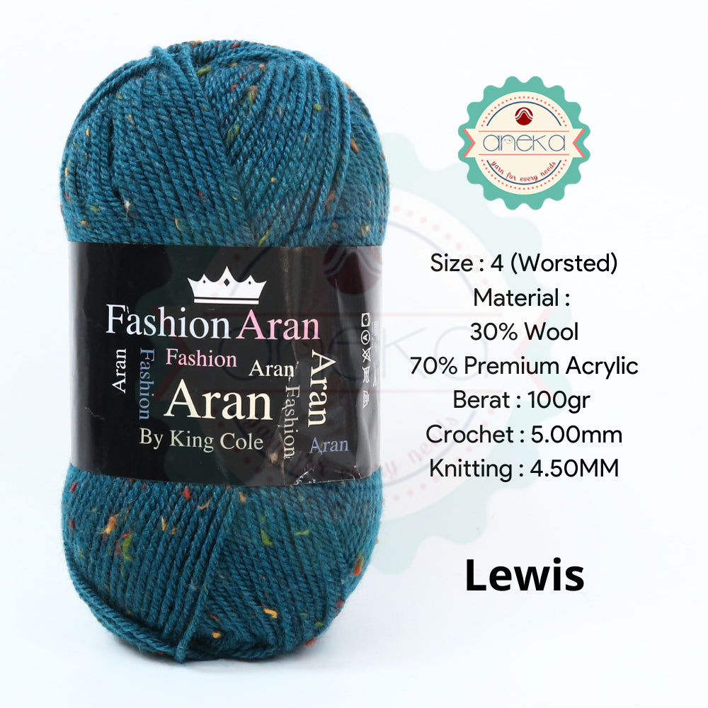 KATALOG - Benang Rajut Import King Cole Fashion Aran / Wool / Premium Acrylic