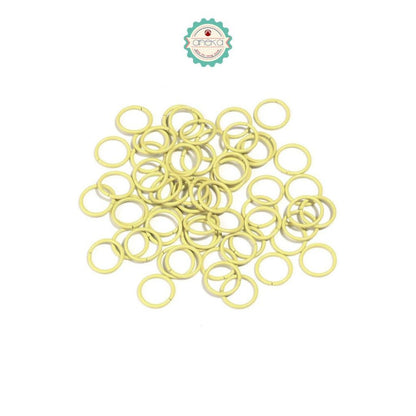 ANEKA - [100 PCS] Ring Jumper Metal Connector For DIY Jewelry Accessories Supplies Colorful [+-30 gram]