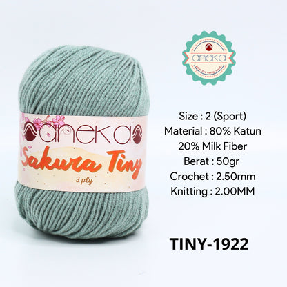 KATALOG - Benang Rajut Sakura Tiny 3 Ply / Milk Cotton / Katun Susu