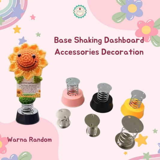AnekaBenang - Aksesoris Dashboard Mobil Alas Boneka Goyang / Base Shaking Dashboard Accessories Decoration Head Spring Toy