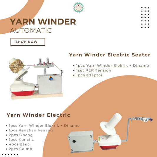 ANEKA - Wool Yarn Winder Electric Automatic / Penggulung Benang Elektrik Otomatis
