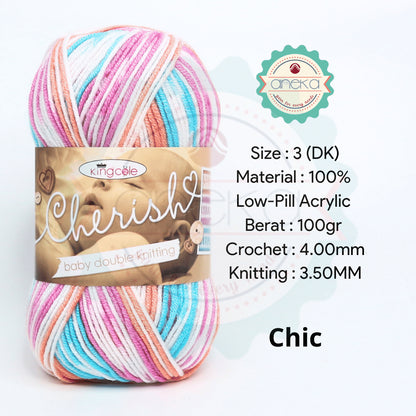 KATALOG - Benang Rajut Import King Cole Cherish / Acrylic Yarn / Akrilik