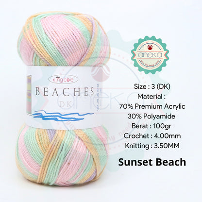 KATALOG - Benang Rajut Import King Cole Beaches DK / Premium Acrylic / Polyamide / Akrilik