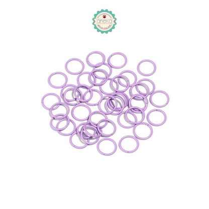 ANEKA - [100 PCS] Ring Jumper Metal Connector For DIY Jewelry Accessories Supplies Colorful [+-30 gram]