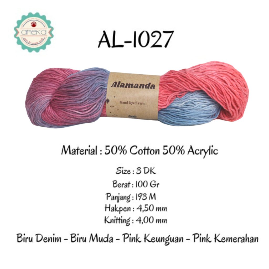 KATALOG - Benang Rajut Alamanda / Hand Dyed Yarn Cotton Yarn / Katun