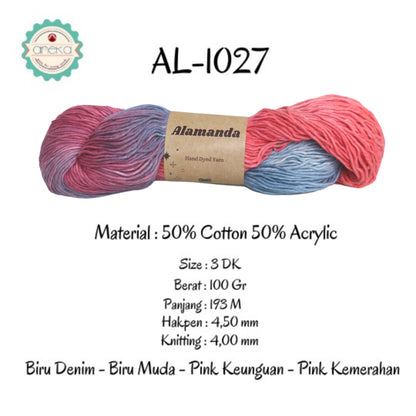 KATALOG - Benang Rajut Alamanda / Hand Dyed Yarn Cotton Yarn / Katun