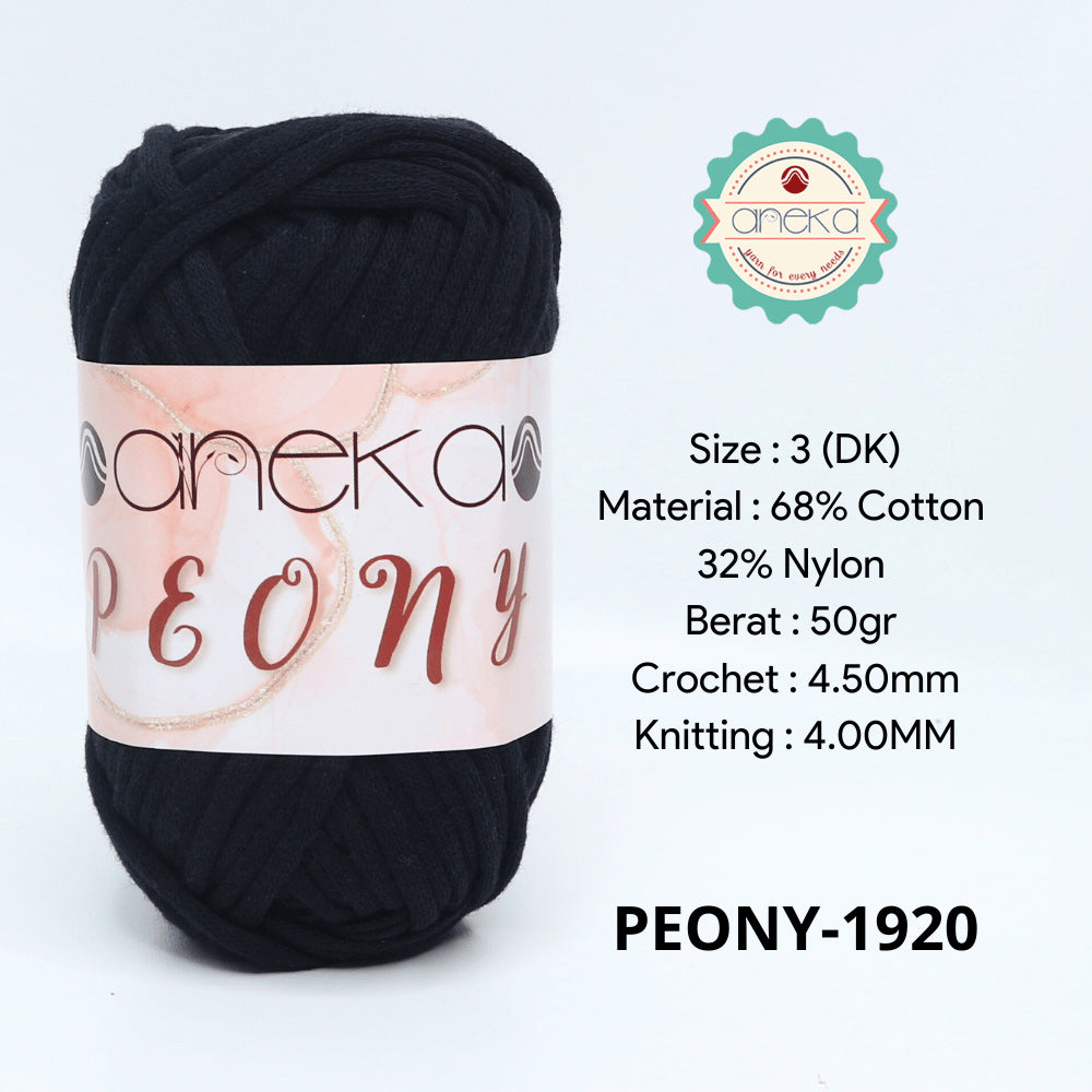 KATALOG - Benang Rajut Peony / T-Shirt Tutup Cotton Nylon Yarn / Katun Nilon