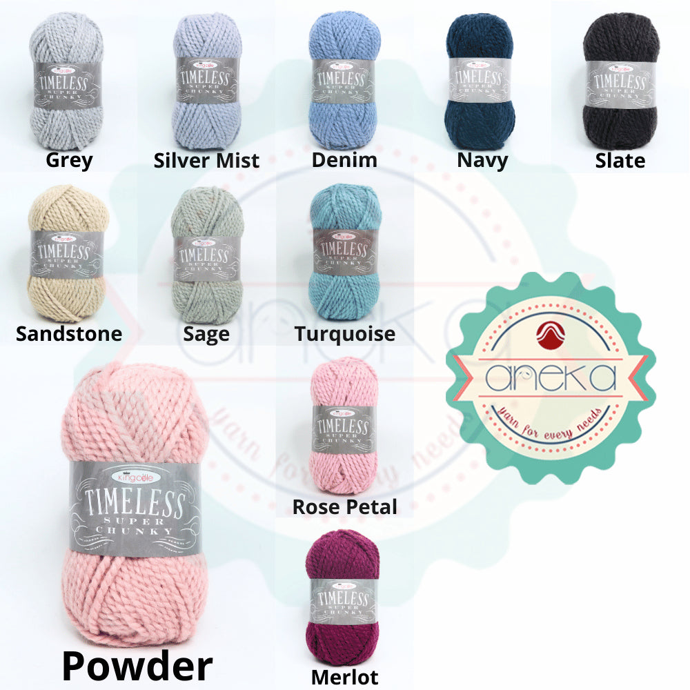 KATALOG - Benang Rajut Import King Cole Timeless Super Chunky / Premium Acrylic Yarn / Alpaca / Akrilik