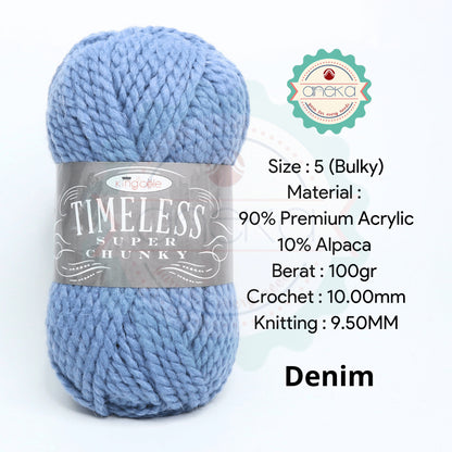 KATALOG - Benang Rajut Import King Cole Timeless Super Chunky / Premium Acrylic Yarn / Alpaca / Akrilik